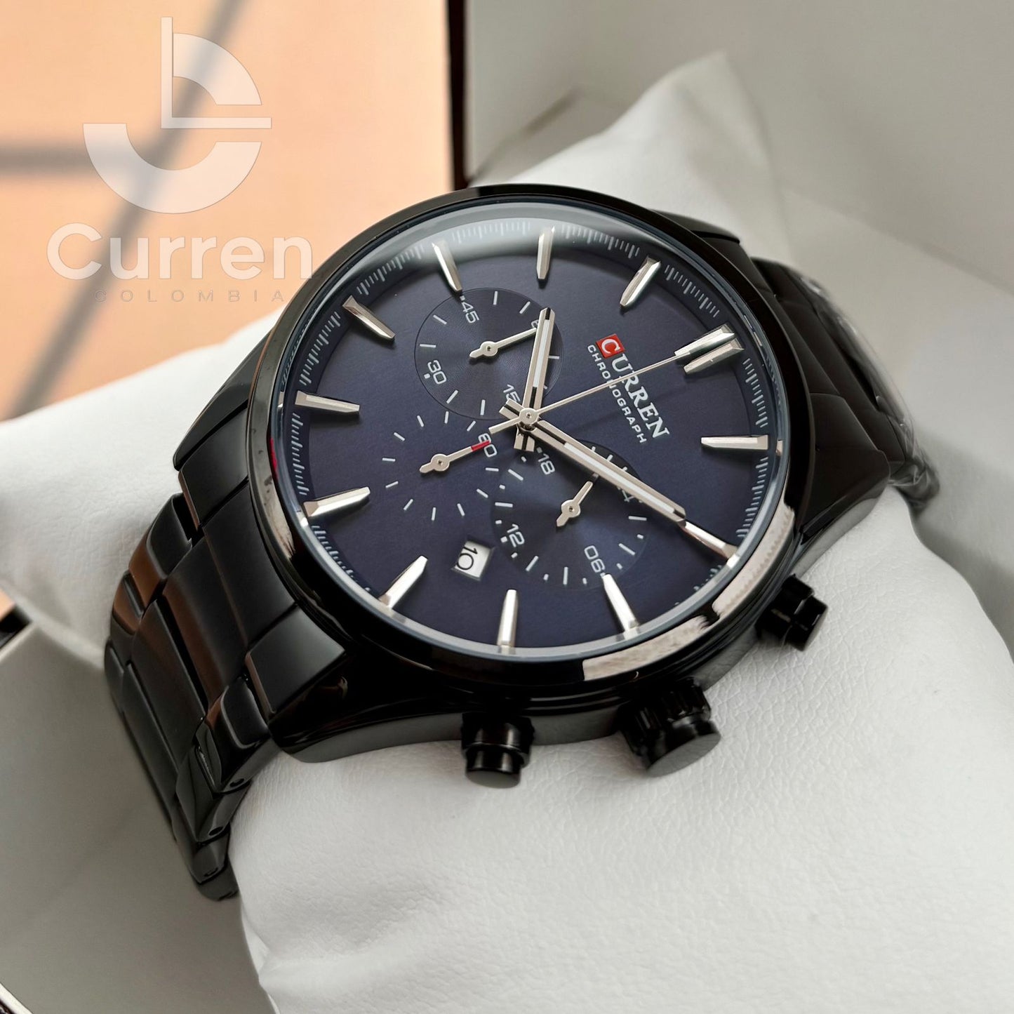 Reloj de Hombre Curren 8446 + Esfero Curren+ Bolsa de Regalo