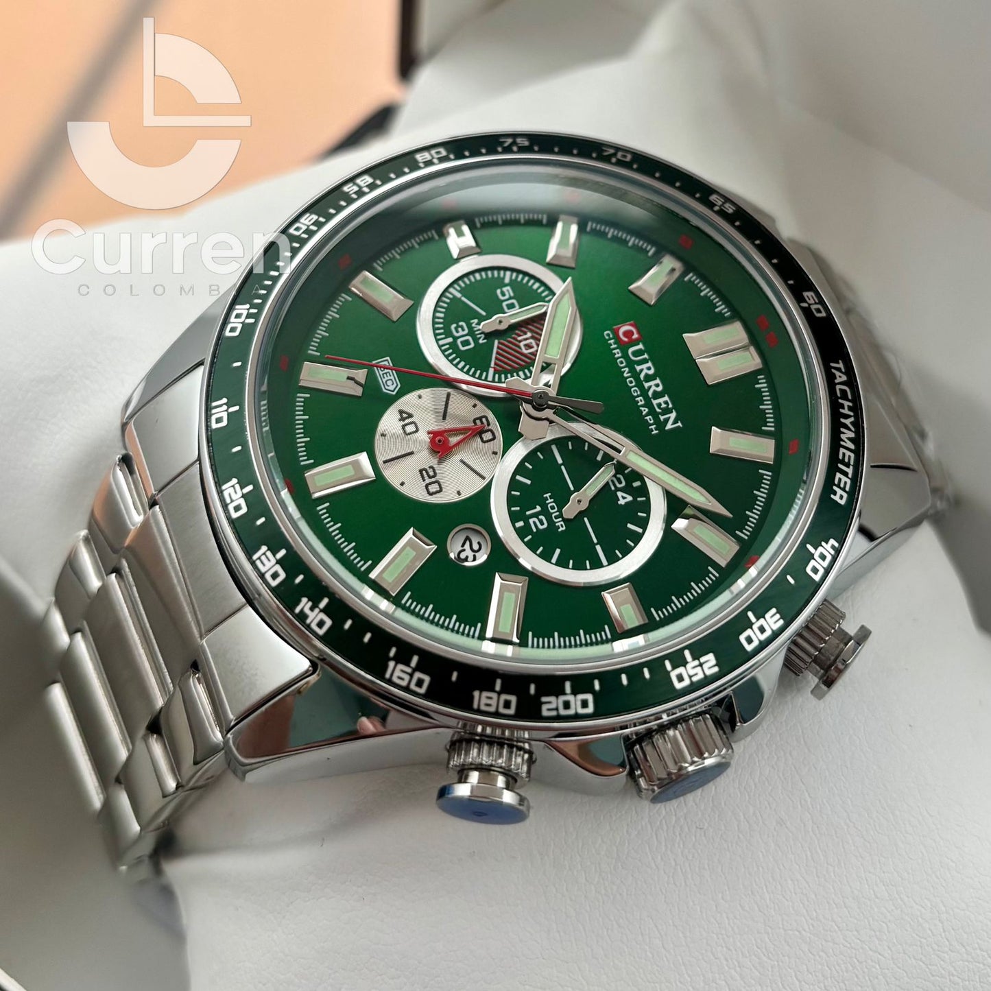 Reloj de Hombre Curren 8418 + Esfero Curren+ Bolsa de Regalo