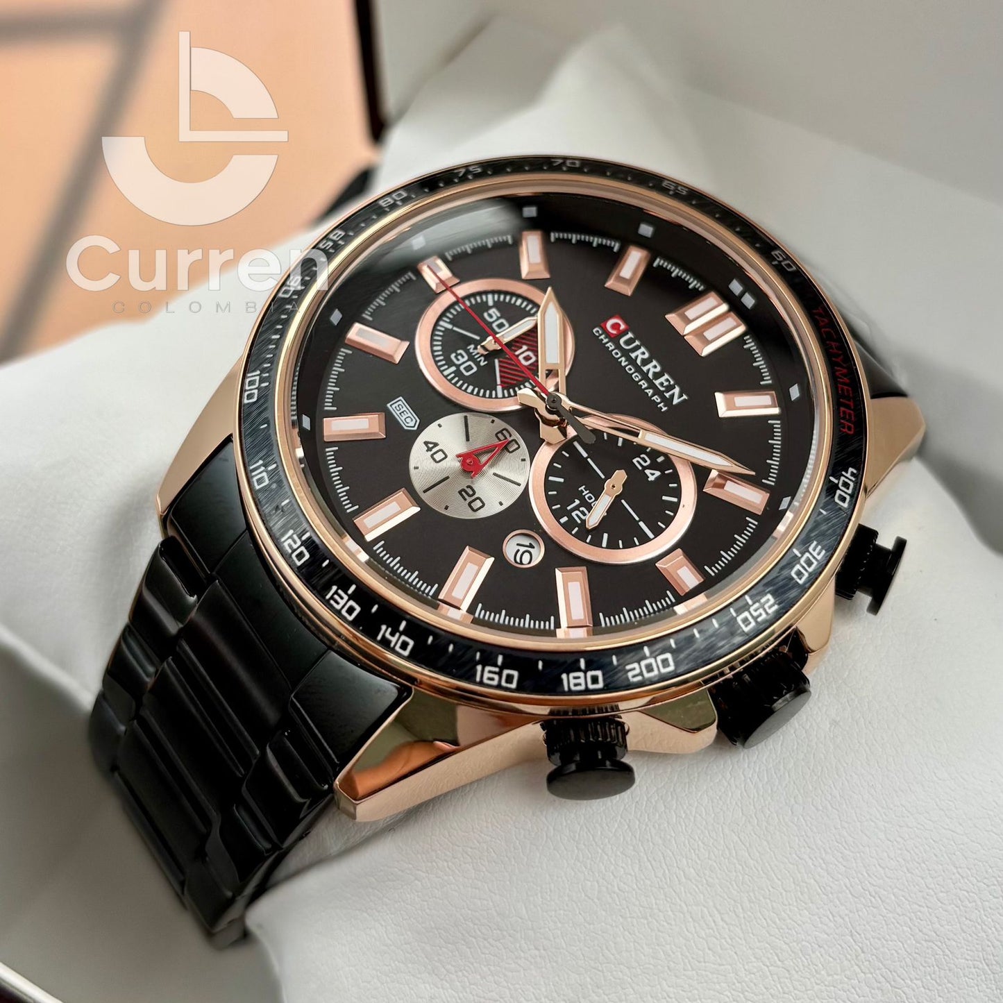 Reloj de Hombre Curren 8418 + Esfero Curren+ Bolsa de Regalo