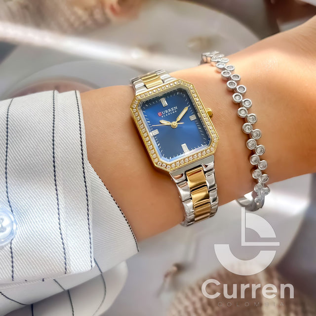 Reloj de Dama Curren 9102 + Esfero Curren+ Bolsa de Regalo