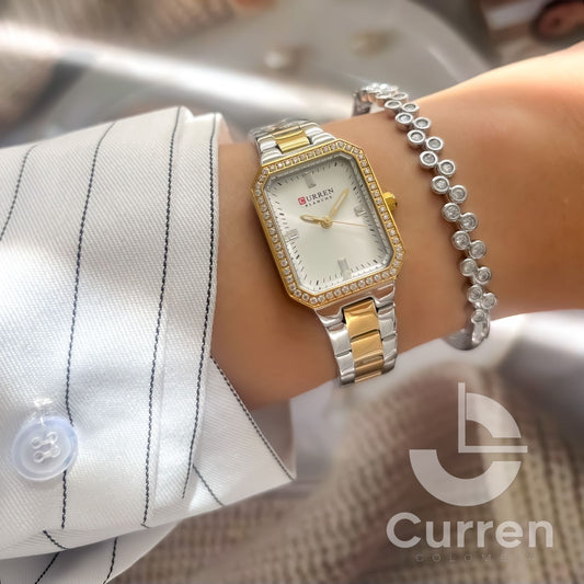 Reloj de Dama Curren 9102 + Esfero Curren+ Bolsa de Regalo