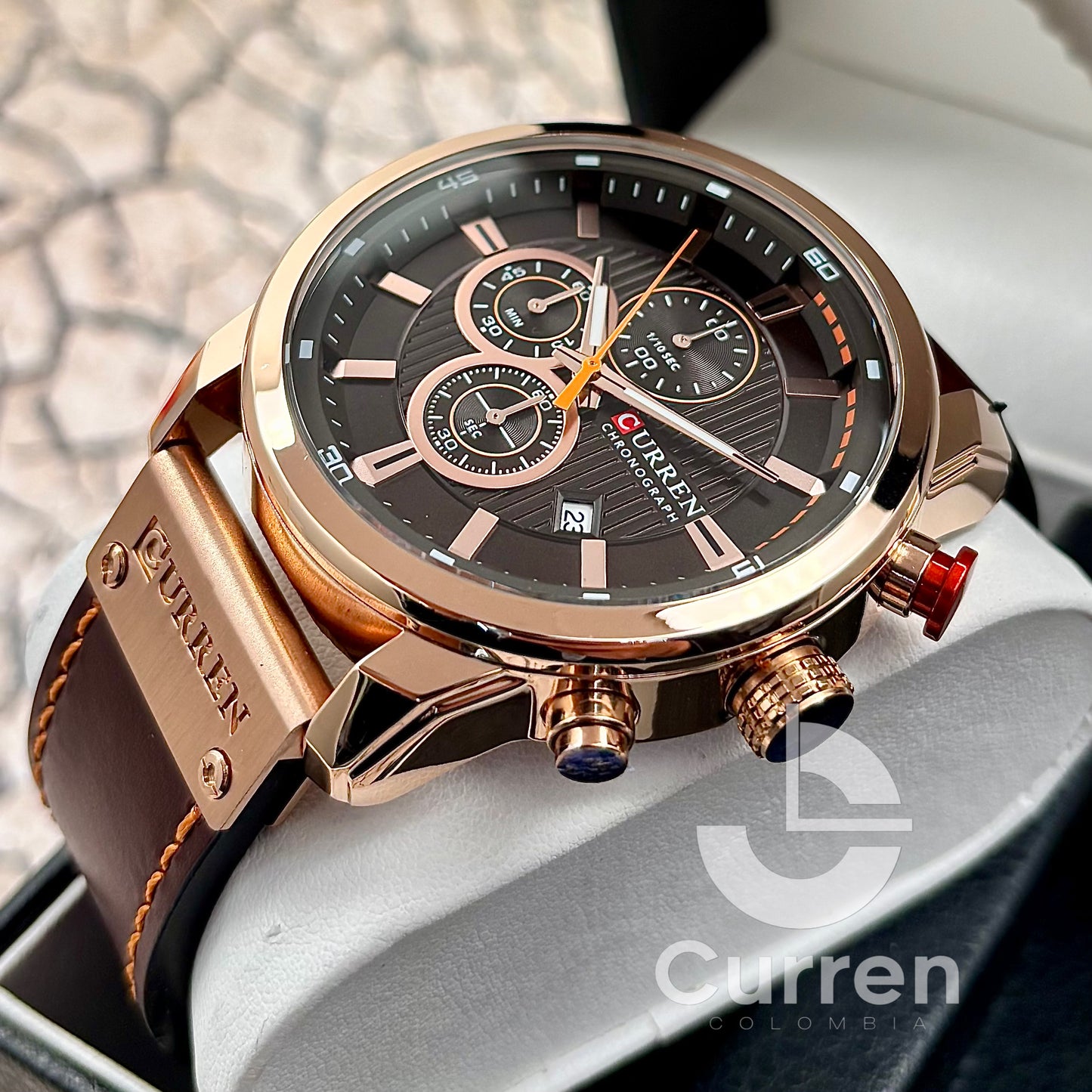 Reloj de Hombre Curren 8291+ Esfero Curren+ Bolsa de Regalo