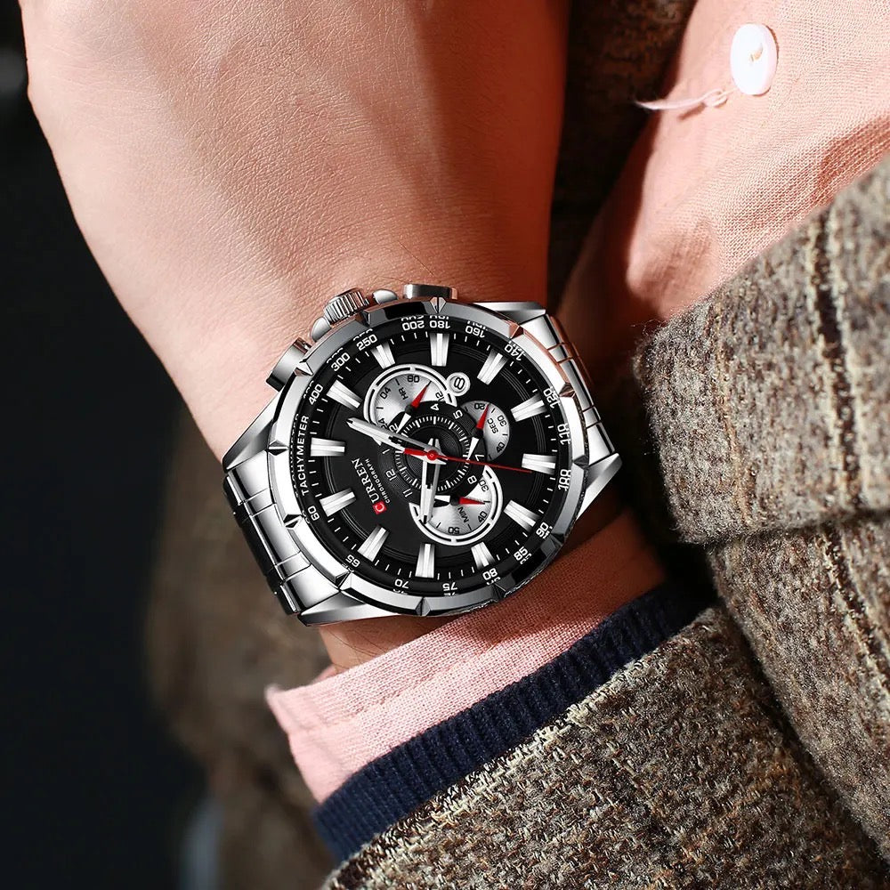 Reloj de Hombre Curren 8363 + Esfero Curren+ Bolsa de Regalo