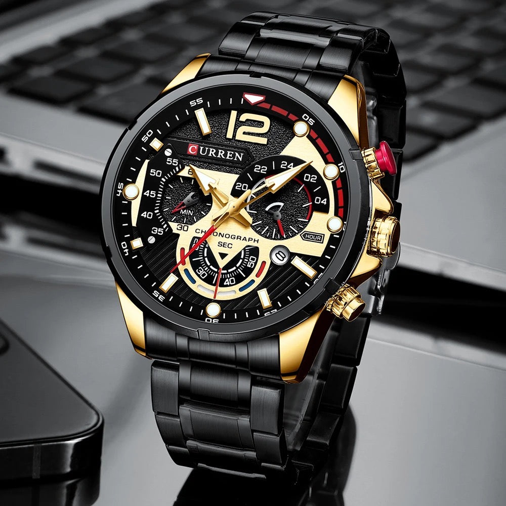 Reloj de Hombre Curren 8395+ Esfero Curren+ Bolsa de Regalo