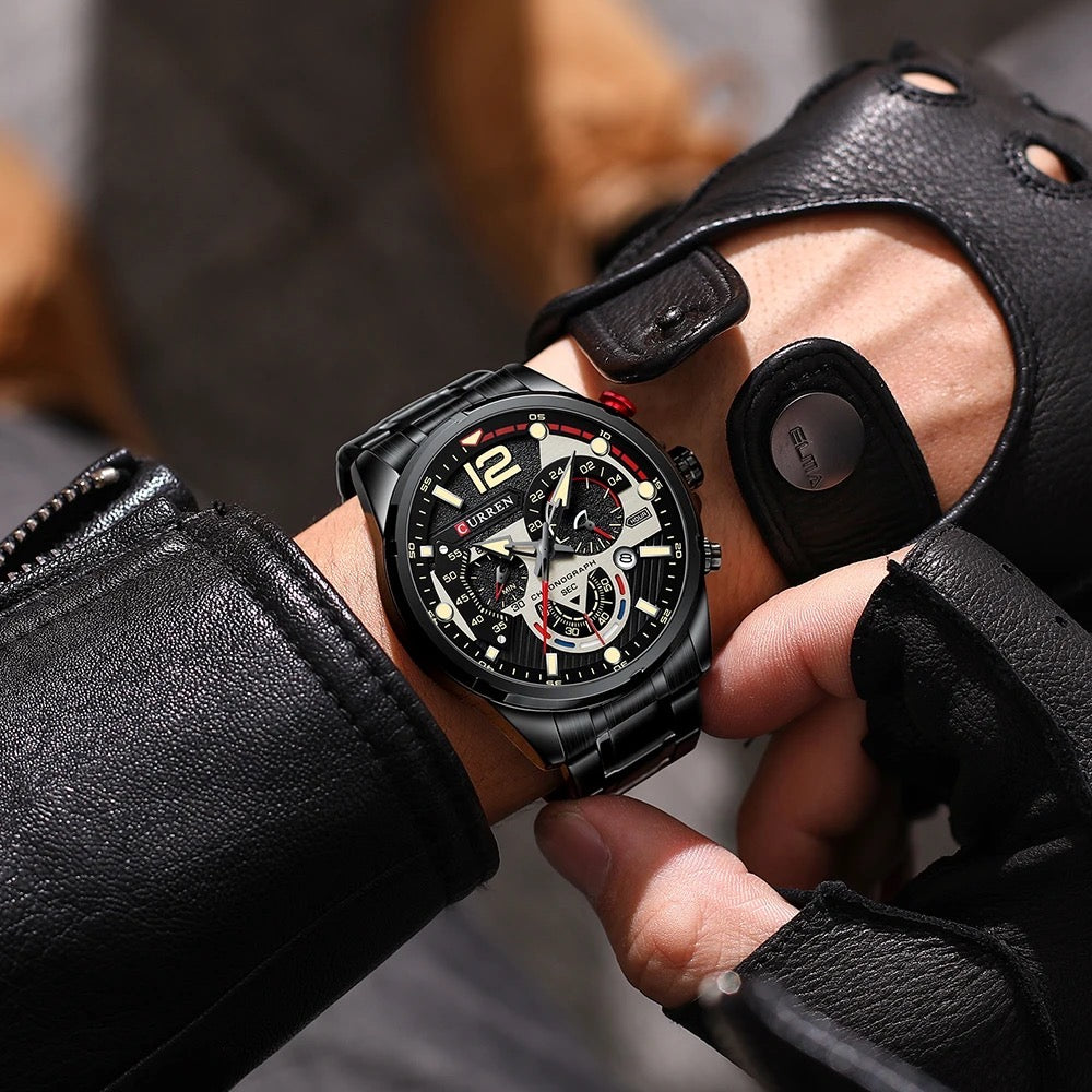 Reloj de Hombre Curren 8395+ Esfero Curren+ Bolsa de Regalo