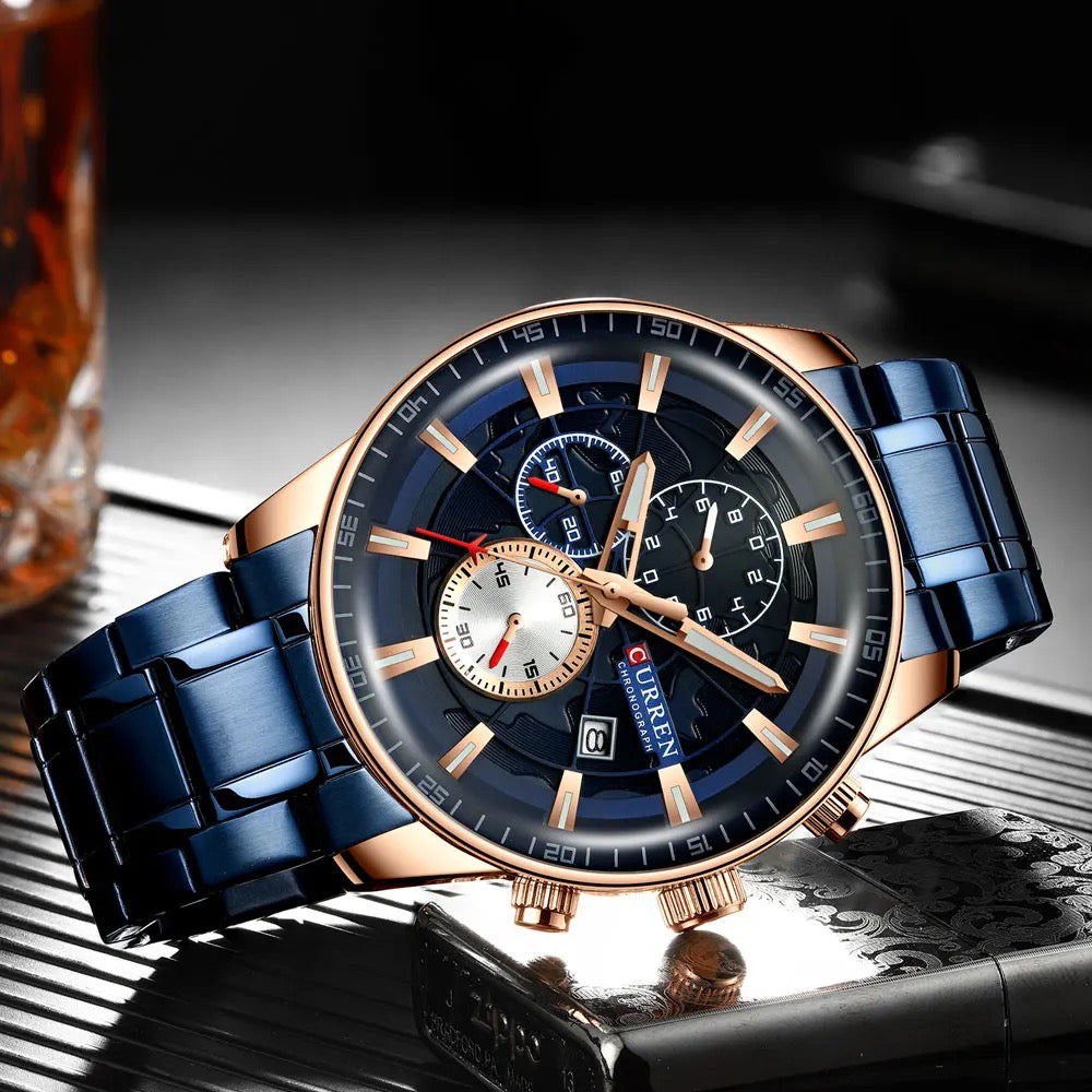 Reloj de Hombre Curren 8362 + Esfero Curren+ Bolsa de Regalo