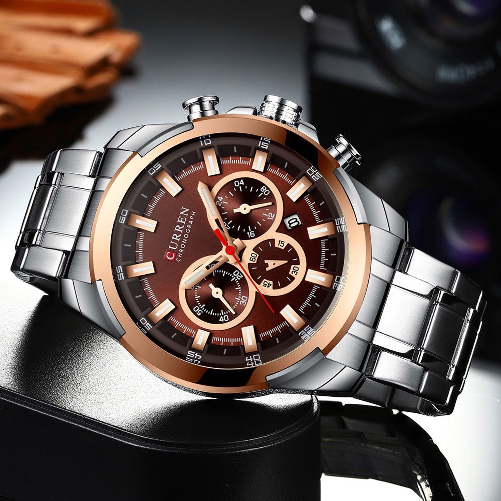Reloj de Hombre Curren 8361 + Esfero Curren+ Bolsa de Regalo