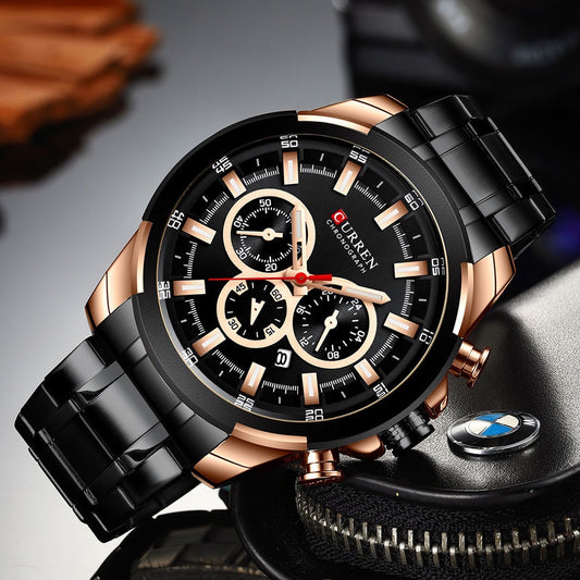 Reloj de Hombre Curren 8361 + Esfero Curren+ Bolsa de Regalo