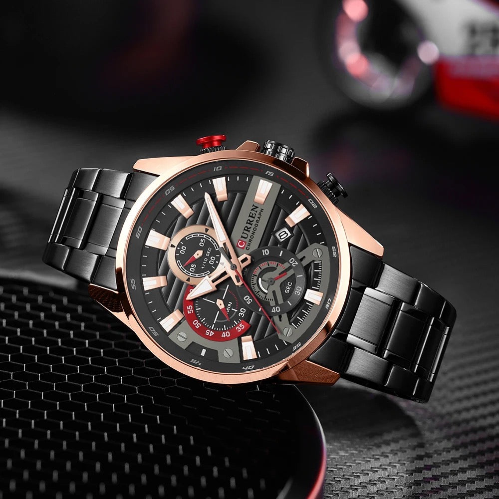Reloj de Hombre Curren 8415 + Esfero Curren+ Bolsa de Regalo