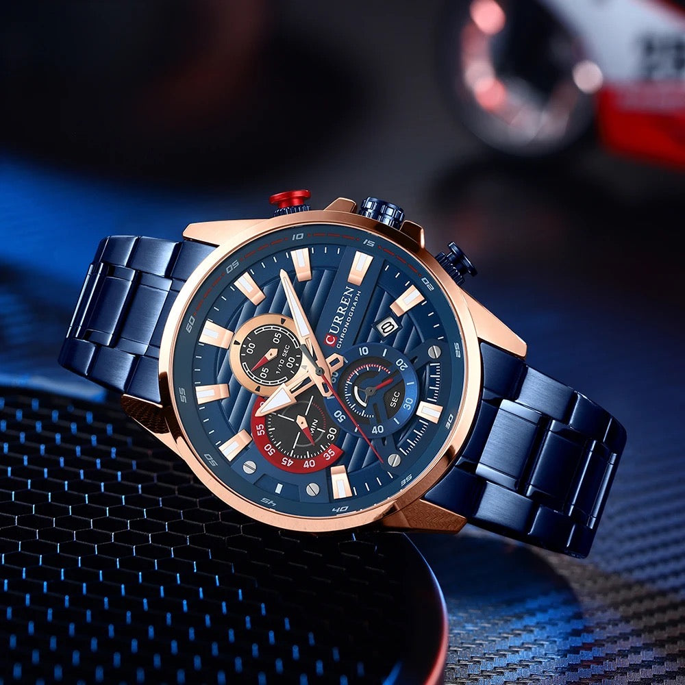 Reloj de Hombre Curren 8415 + Esfero Curren+ Bolsa de Regalo