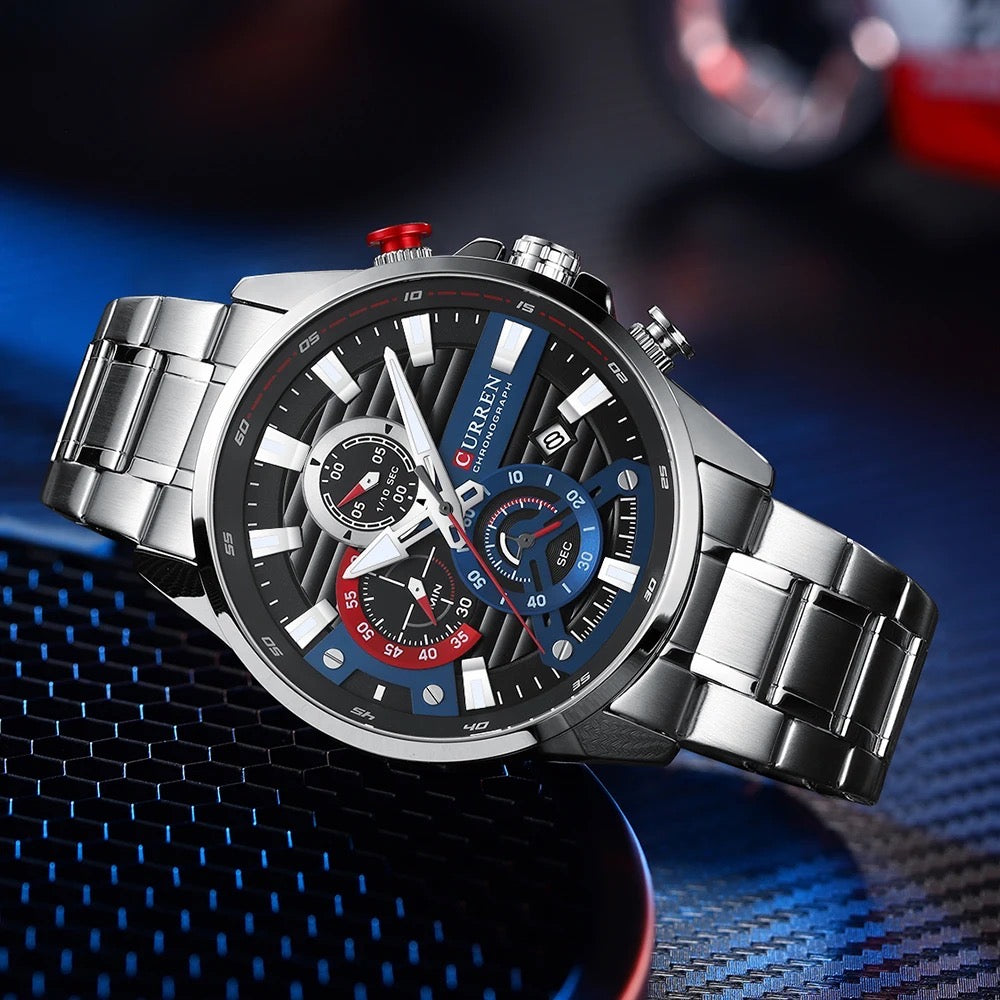 Reloj de Hombre Curren 8415 + Esfero Curren+ Bolsa de Regalo