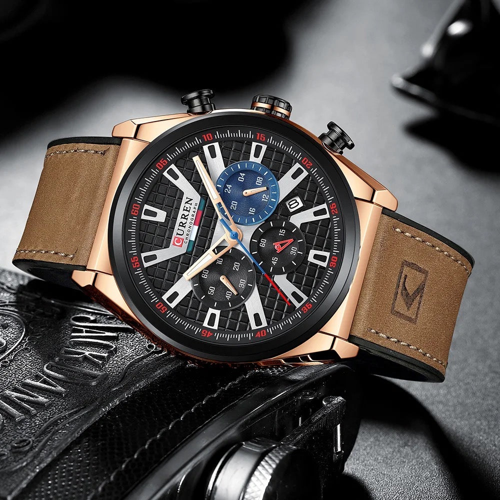 Reloj de Hombre Curren 8392+ Esfero Curren+ Bolsa de Regalo