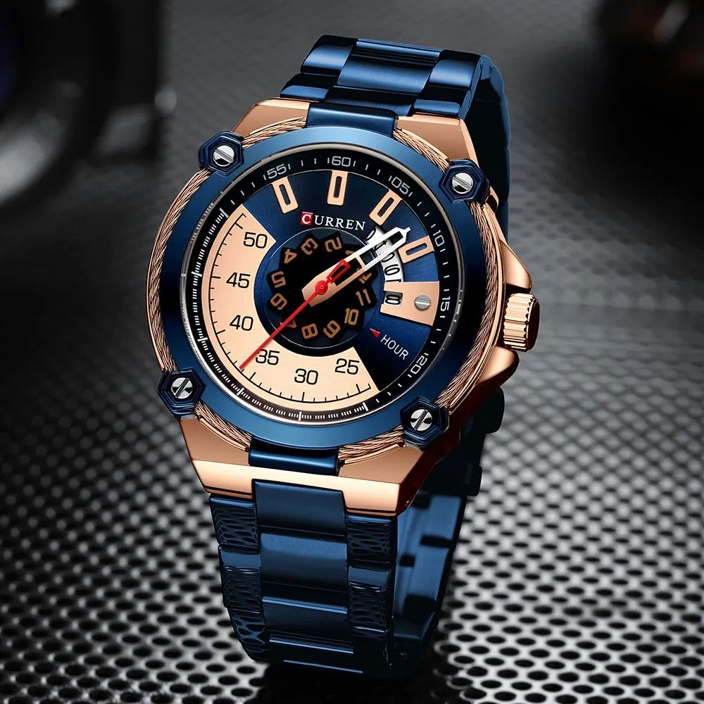 Reloj de Hombre Curren 8345+ Esfero Curren+ Bolsa de Regalo
