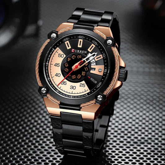 Reloj de Hombre Curren 8345+ Esfero Curren+ Bolsa de Regalo