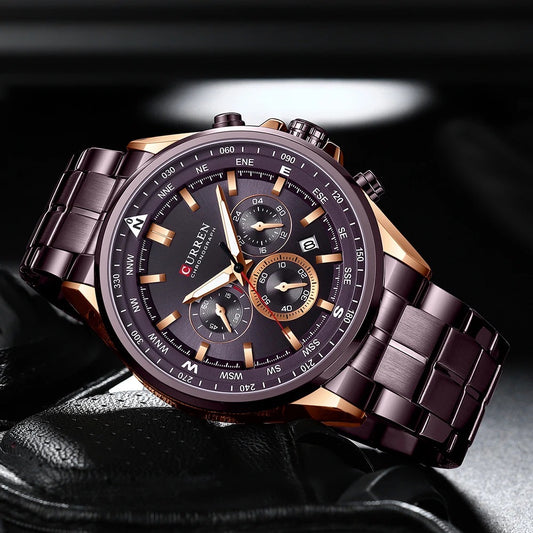 Reloj de Hombre Curren 8399+ Esfero Curren+ Bolsa de Regalo