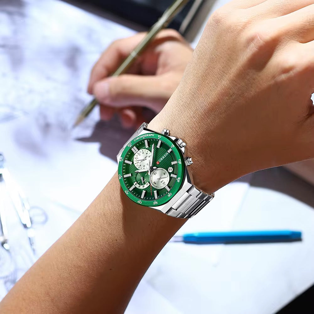 Reloj de Hombre Curren 8481+ Esfero Curren+ Bolsa de Regalo