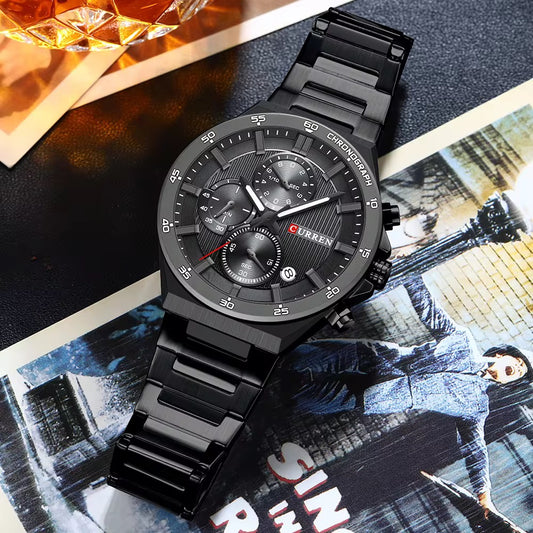 Reloj de Hombre Curren 8481+ Esfero Curren+ Bolsa de Regalo