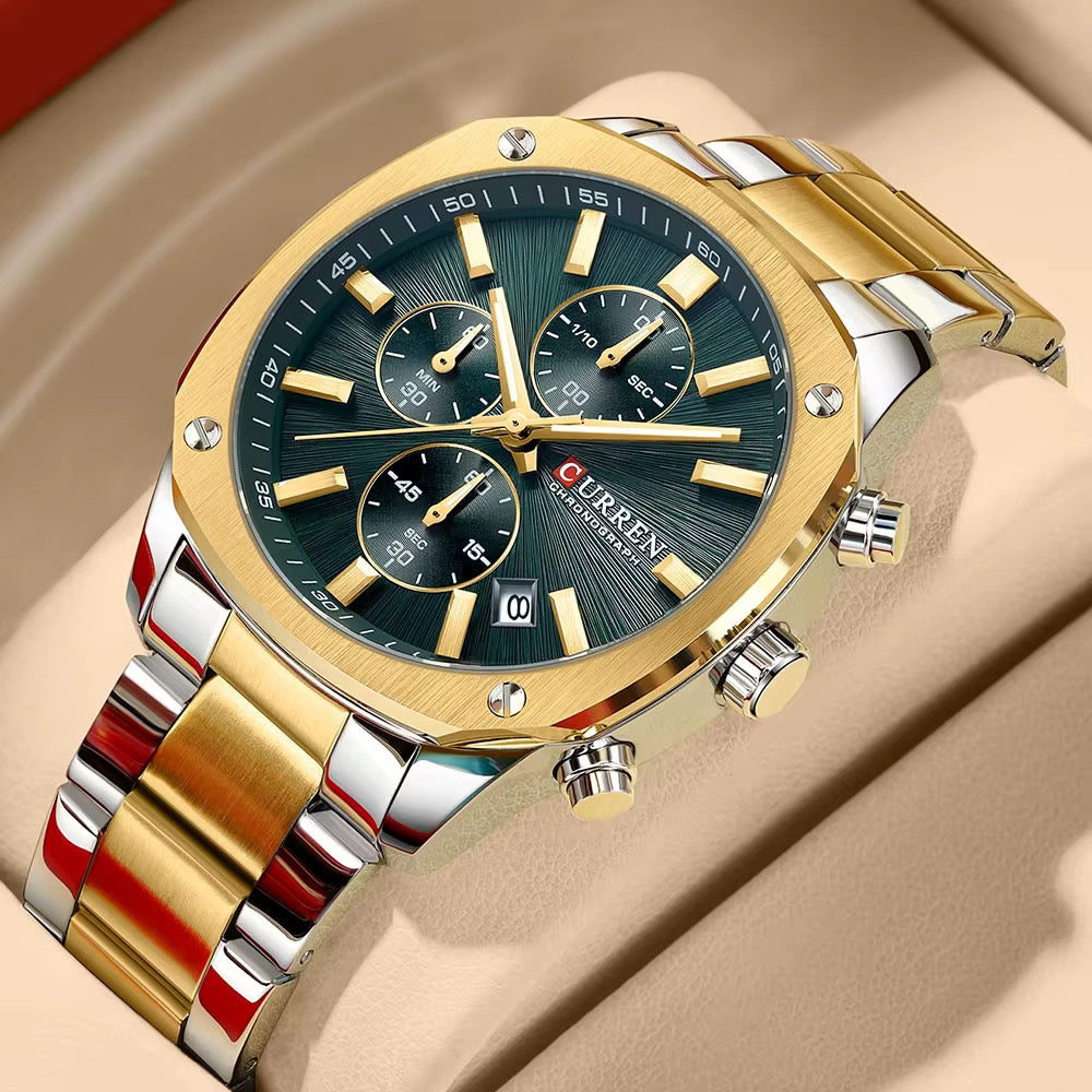 Reloj de Hombre Curren 8490+ Esfero Curren+ Bolsa de Regalo