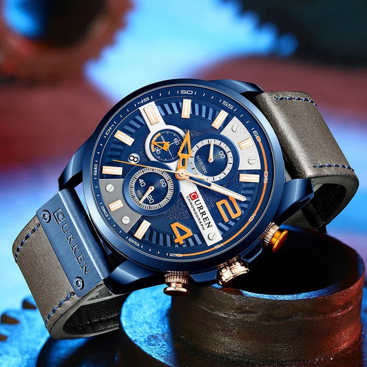 Reloj de Hombre Curren 8393+ Esfero Curren+ Bolsa de Regalo
