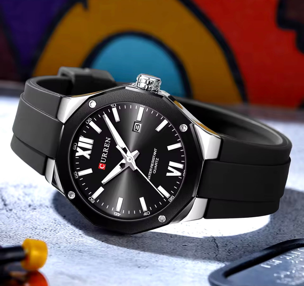 Reloj de Hombre Curren 8465 + Esfero Curren+ Bolsa de Regalo
