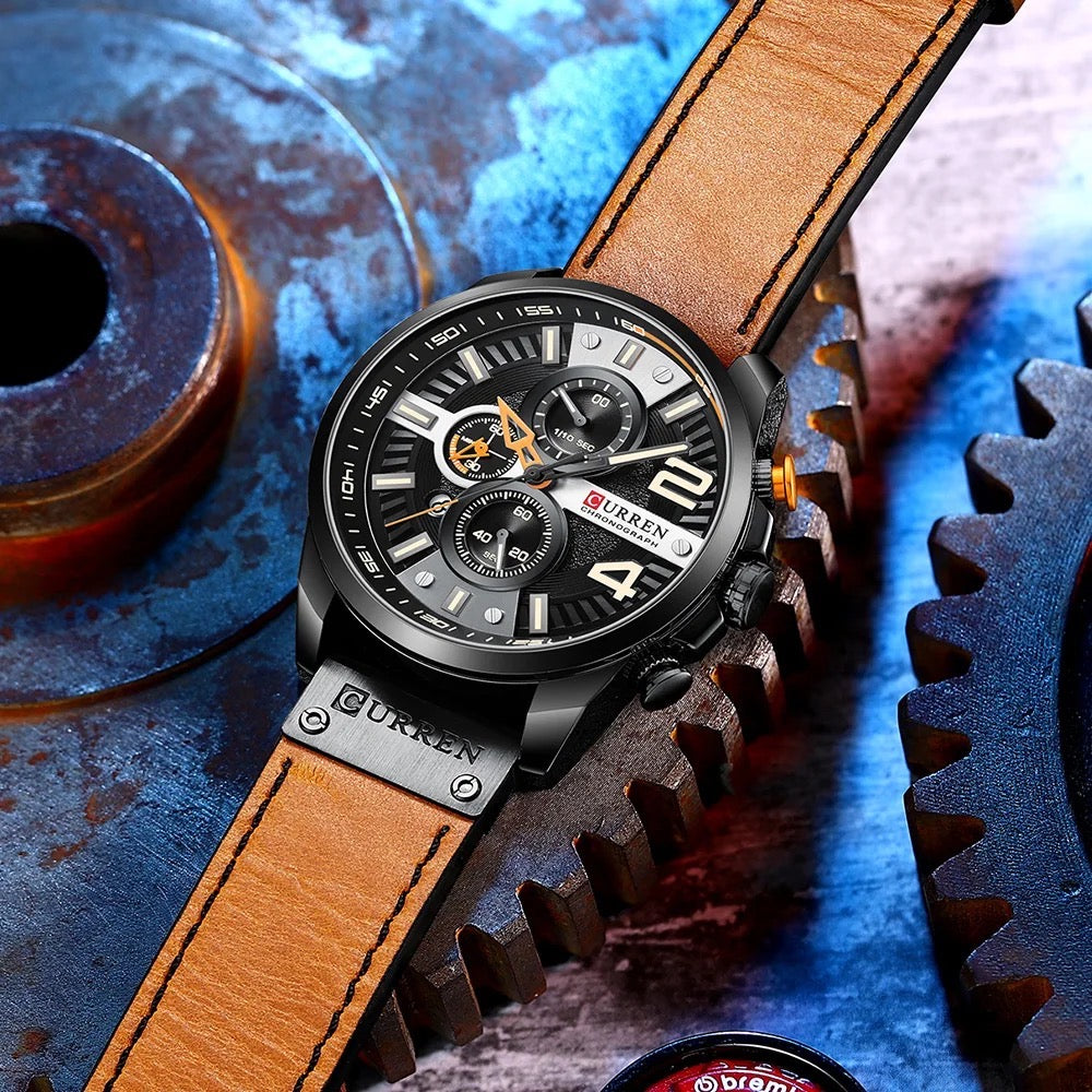 Reloj de Hombre Curren 8393+ Esfero Curren+ Bolsa de Regalo