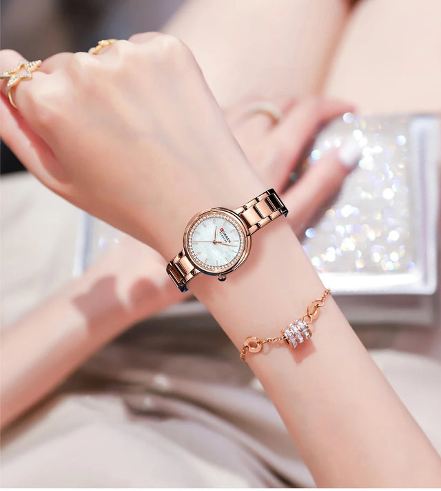 Reloj De Dama Curren 9089 + Esfero Curren+ Bolsa de Regalo!