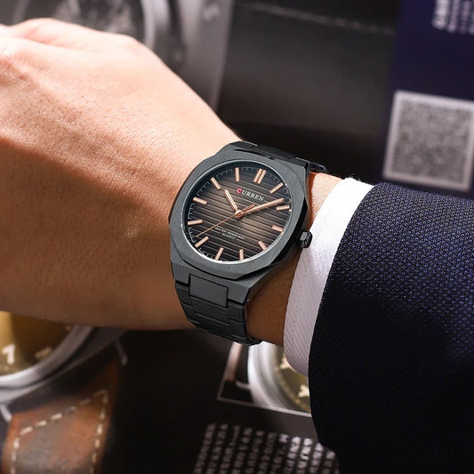 Reloj de Hombre Curren 8456+ Esfero Curren+ Bolsa de Regalo