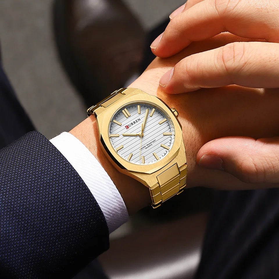 Reloj de Hombre Curren 8456+ Esfero Curren+ Bolsa de Regalo