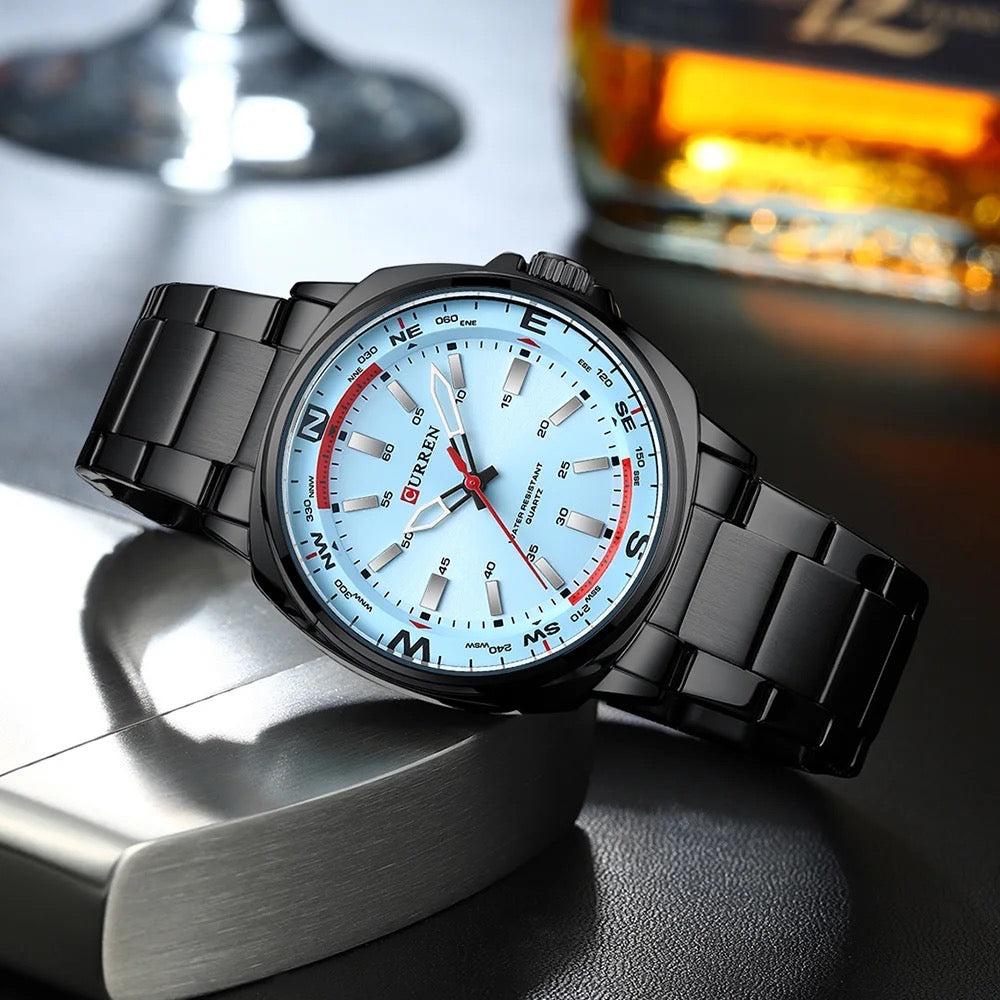 Reloj de Hombre Curren 8455+ Esfero Curren+ Bolsa de Regalo