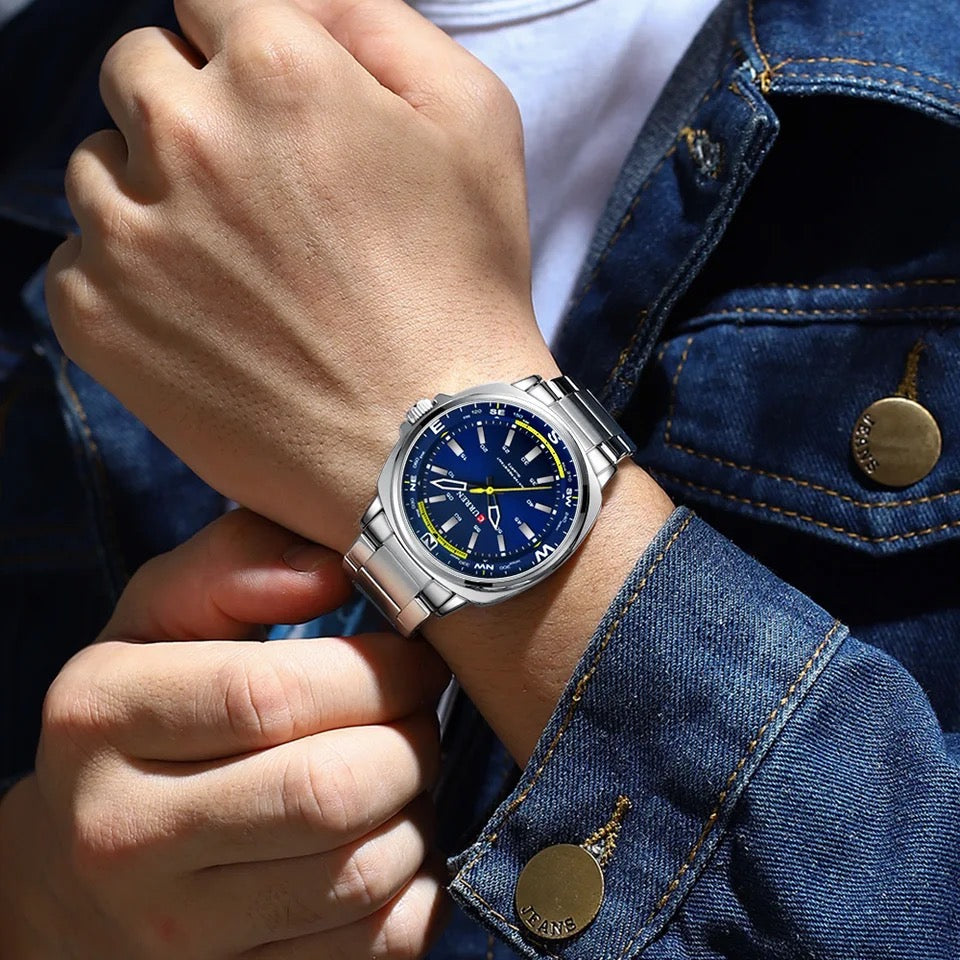 Reloj de Hombre Curren 8455+ Esfero Curren+ Bolsa de Regalo