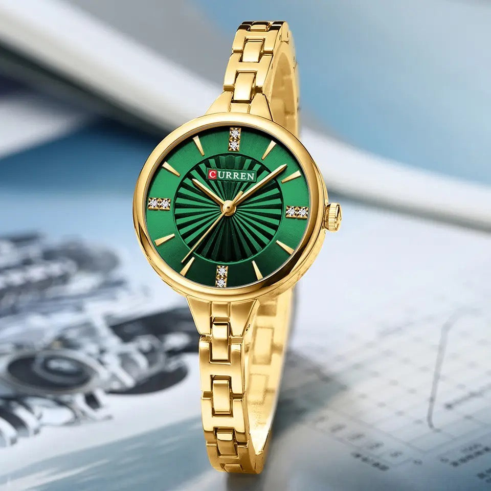 Reloj dama Curren 9097 + Esfero Curren+ Bolsa de Regalo Color