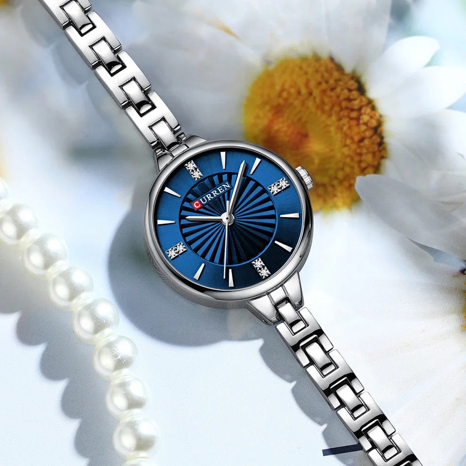 Reloj dama Curren 9097 + Esfero Curren+ Bolsa de Regalo Color