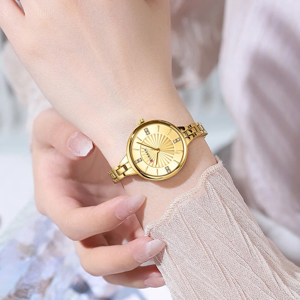 Reloj dama Curren 9097 + Esfero Curren+ Bolsa de Regalo Color