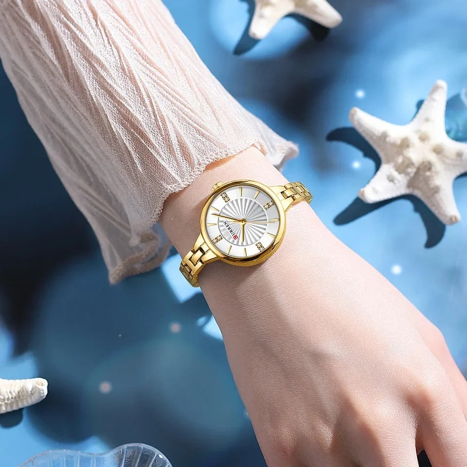 Reloj dama Curren 9097 + Esfero Curren+ Bolsa de Regalo Color