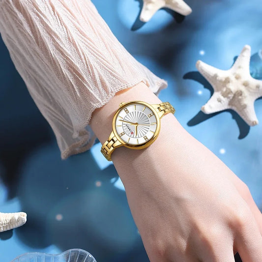 Reloj dama Curren 9097 + Esfero Curren+ Bolsa de Regalo Color