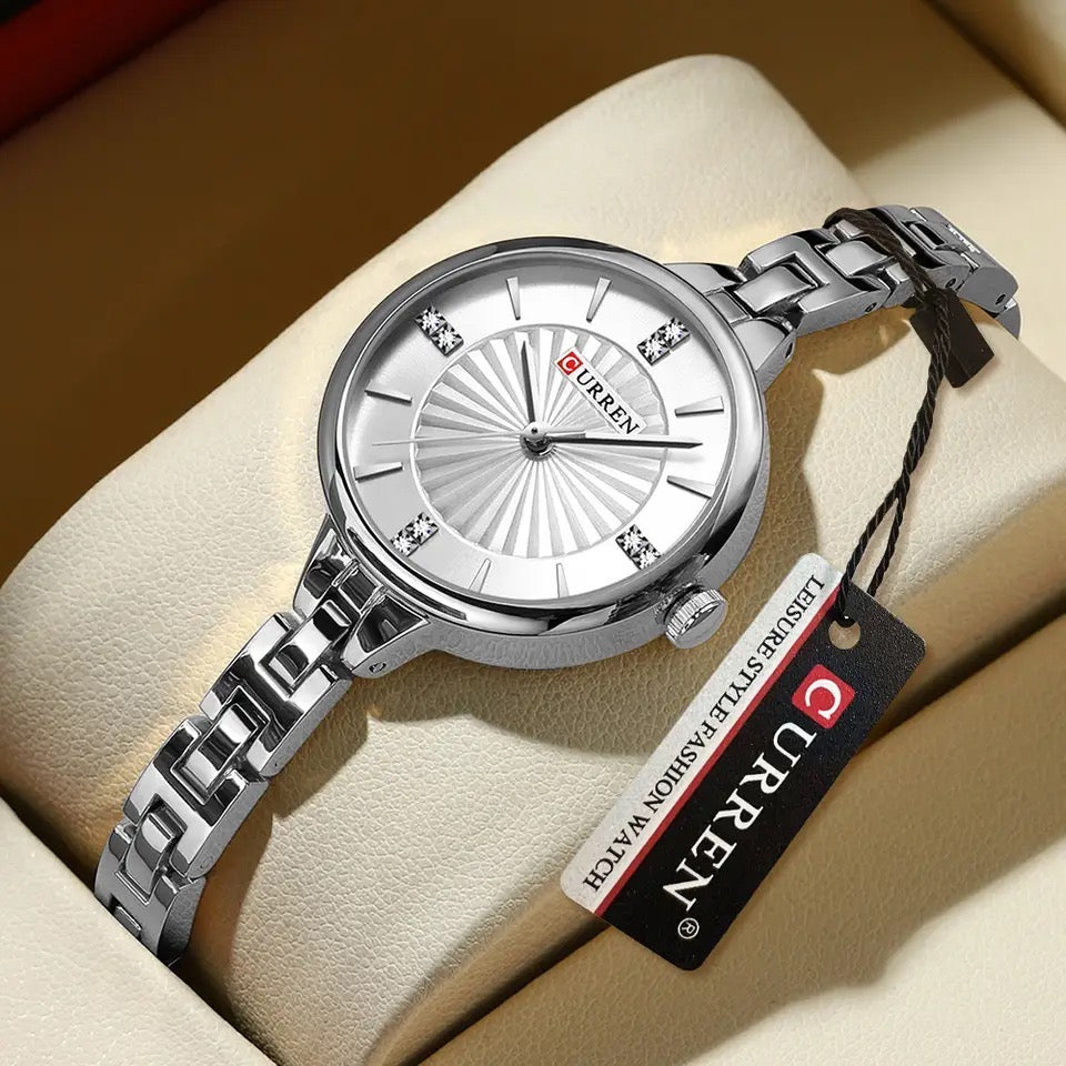 Reloj dama Curren 9097 + Esfero Curren+ Bolsa de Regalo Color