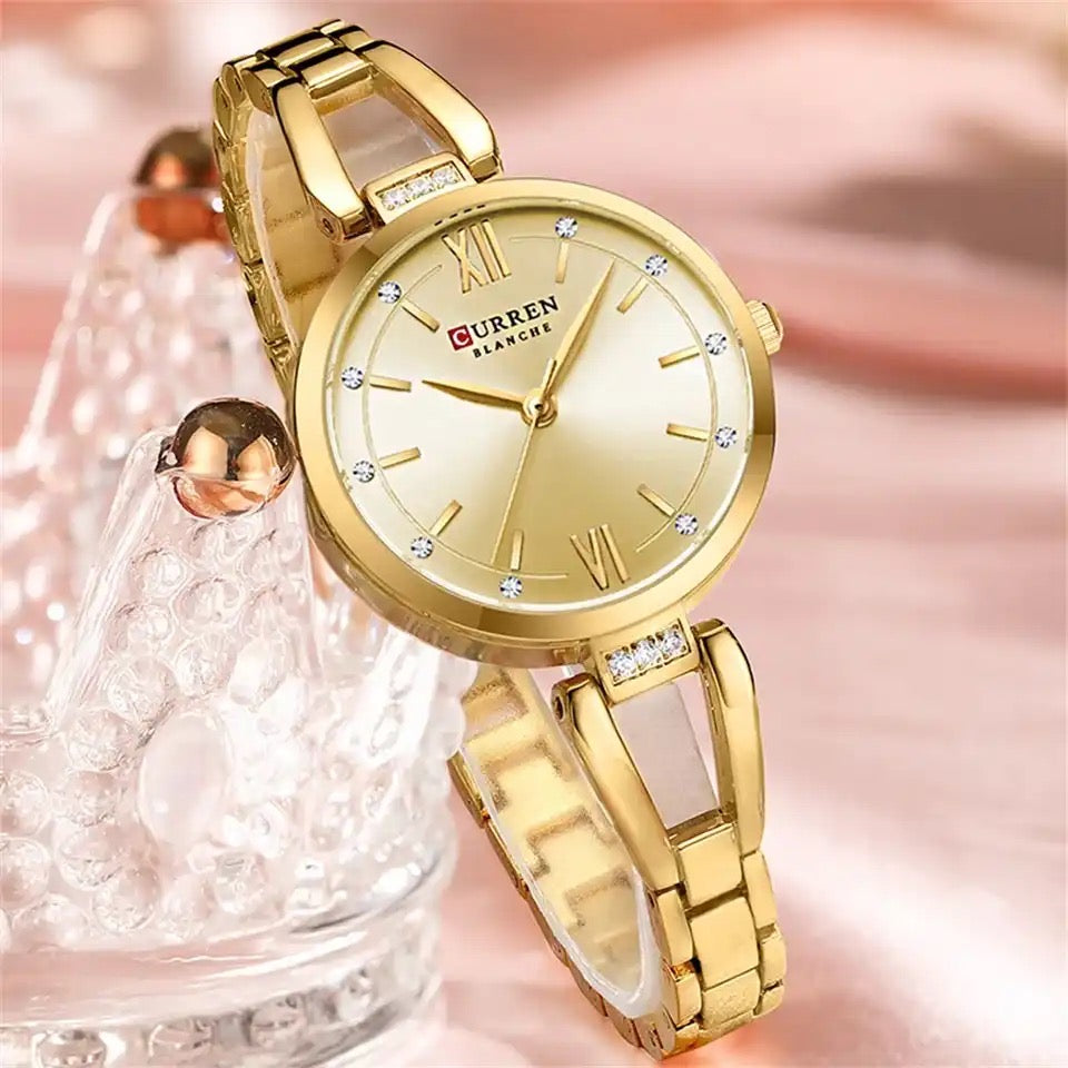 Reloj De Dama Curren 9092+ Esfero Curren+ Bolsa de Regalo