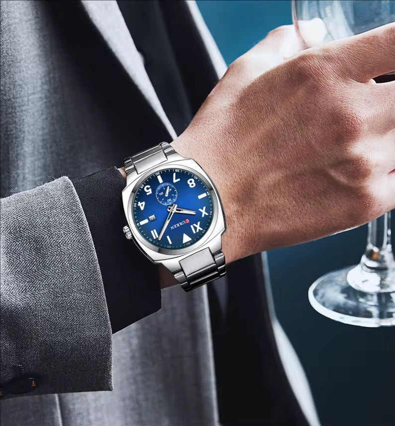 Reloj de Hombre Curren 8472+ Esfero Curren+ Bolsa de Regalo