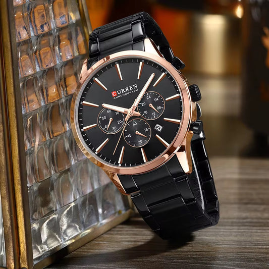 Reloj de Hombre Curren 8435 + Esfero Curren+ Bolsa de Regalo