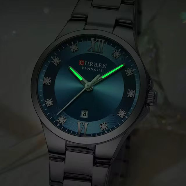 Reloj de Dama Curren 9107 + Esfero Curren+ Bolsa de Regalo