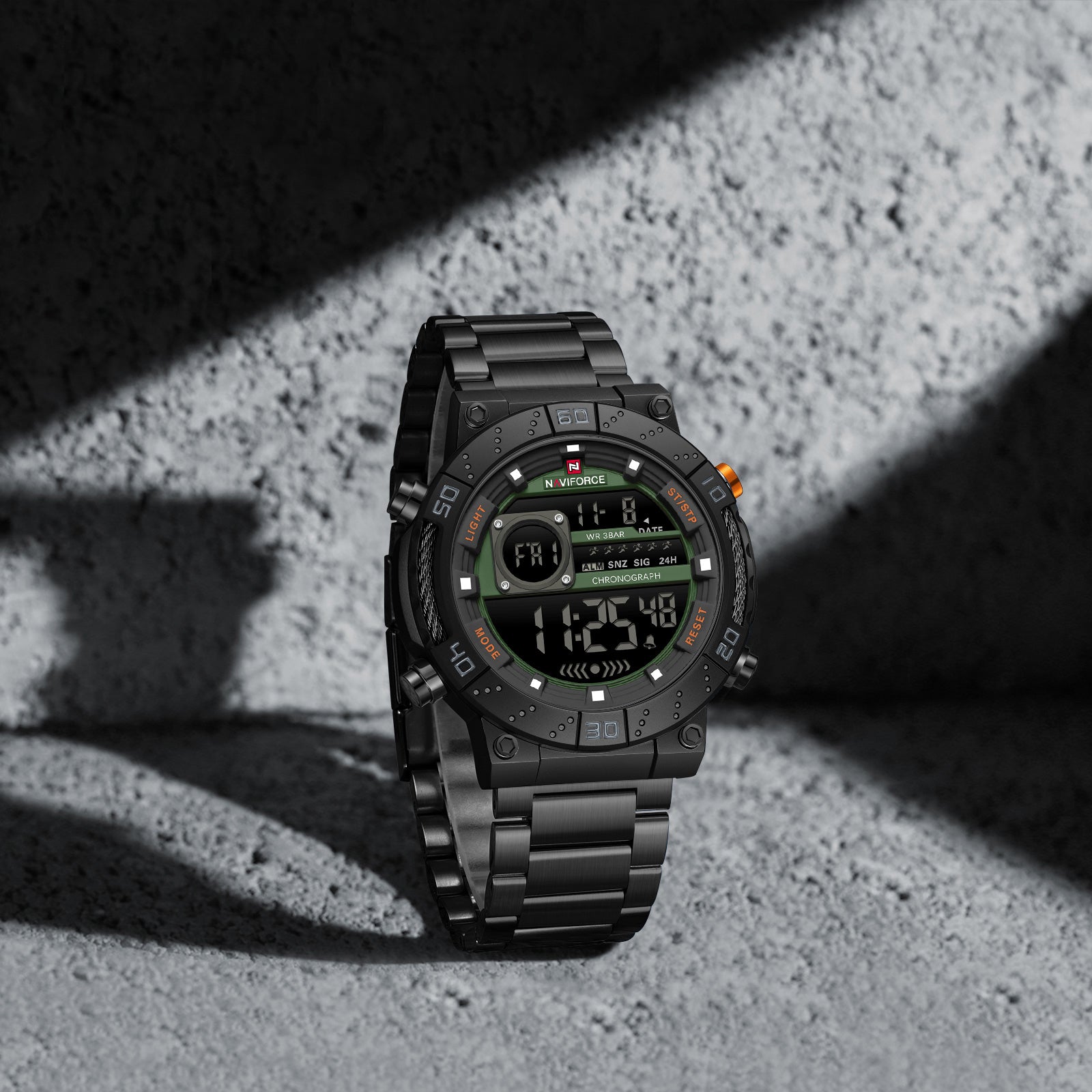 Reloj Naviforce De Hombre 9241 negro verde - Main Image