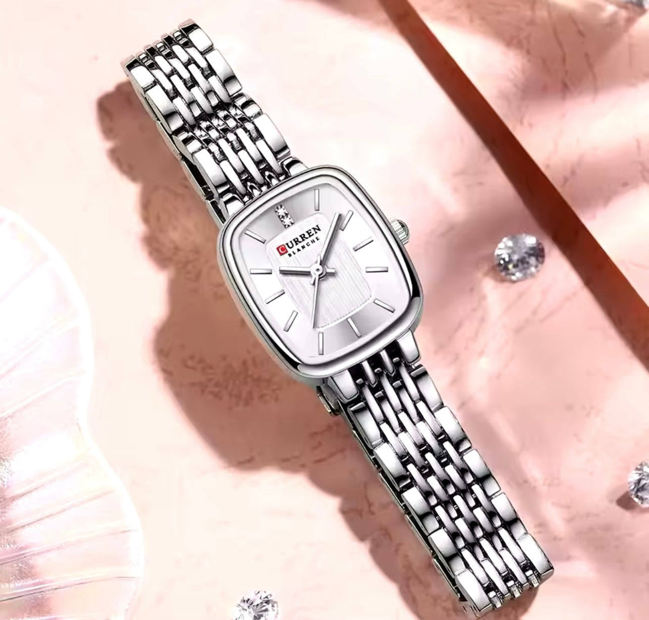 Reloj Curren dama 9093+ Esfero Curren+ Bolsa de Regalo