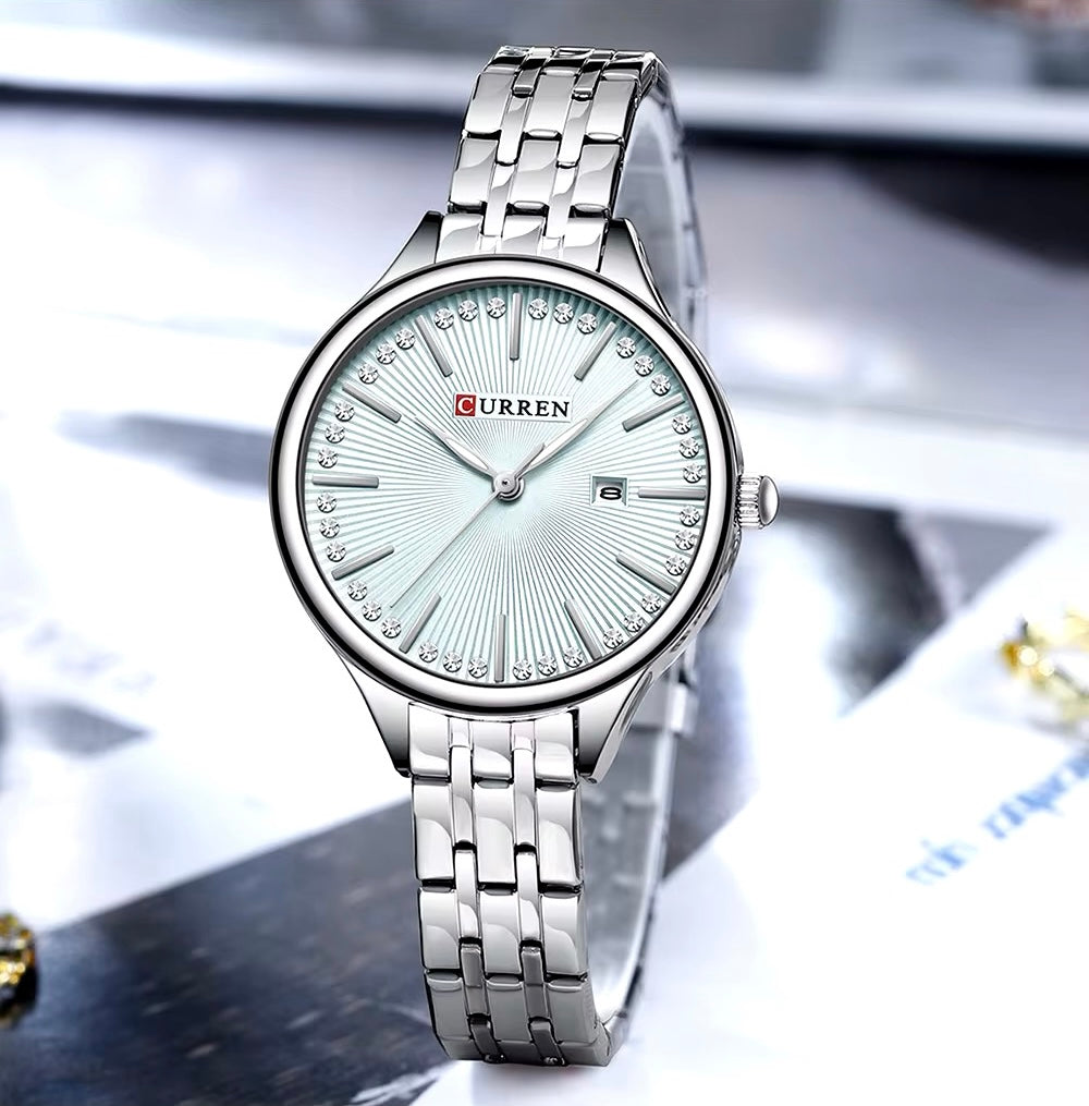Reloj de Dama Curren 9099+ Esfero Curren+ Bolsa de Regalo