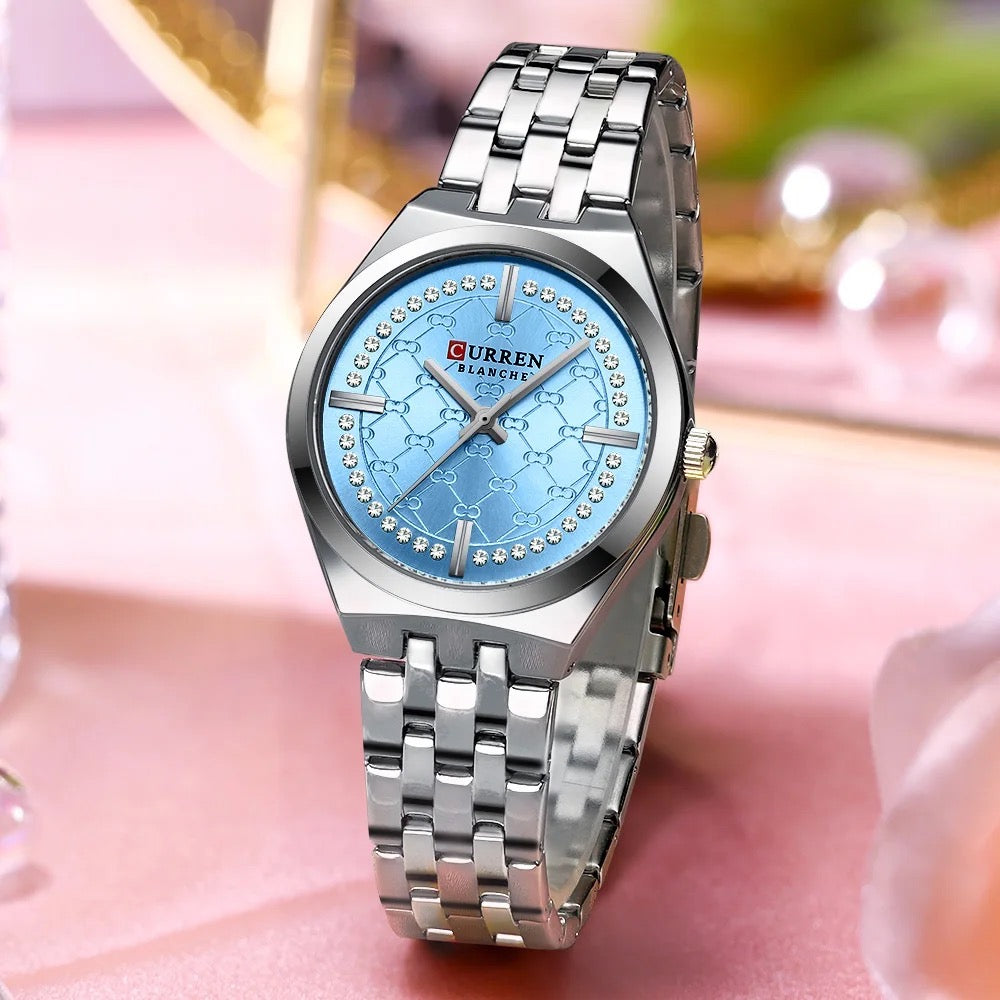 Reloj dama Curren 9096+ Esfero Curren+ Bolsa de Regalo