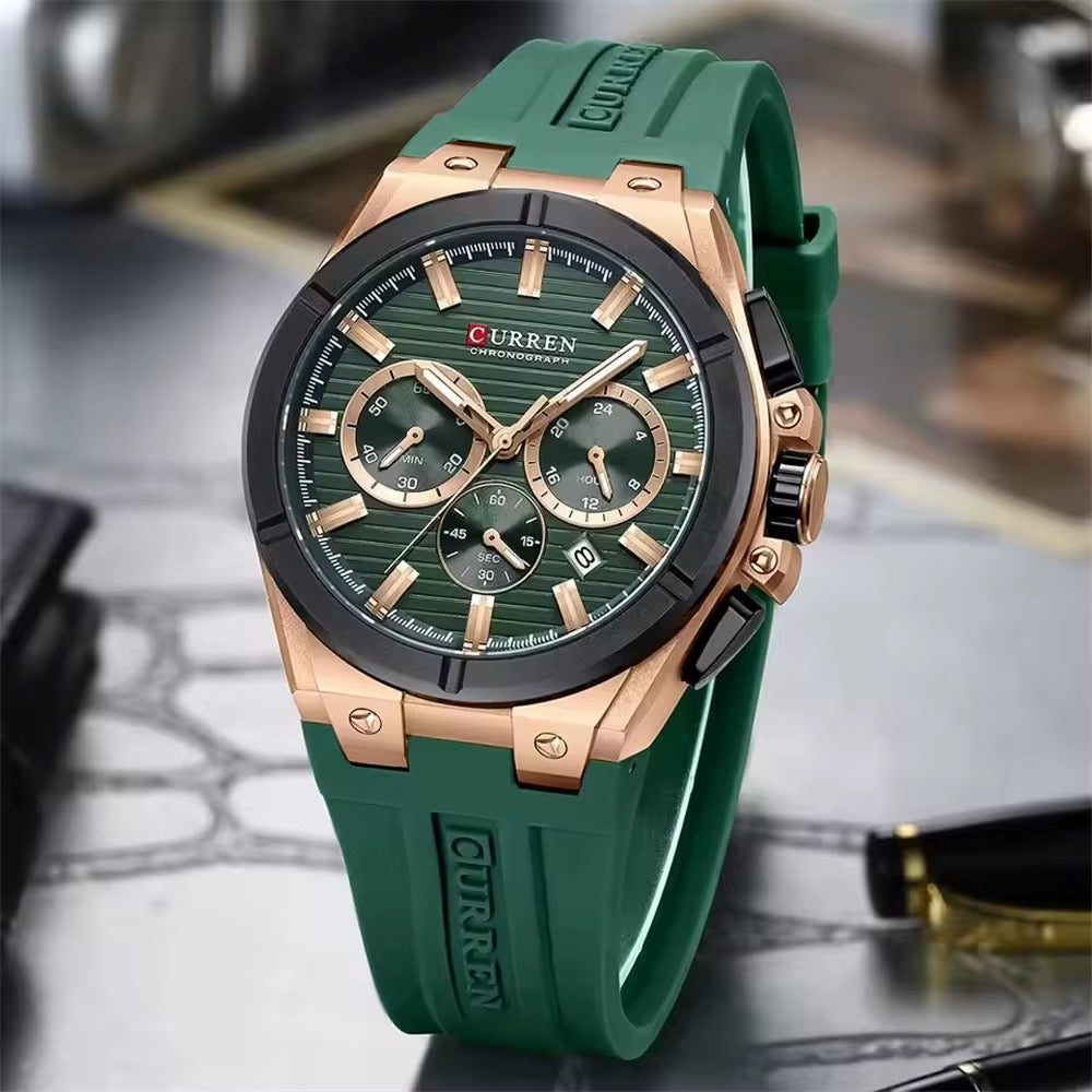 Reloj de Hombre Curren 8487+ Esfero Curren+ Bolsa de Regalo