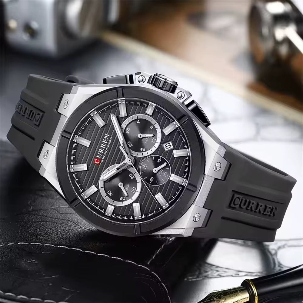 Reloj de Hombre Curren 8487+ Esfero Curren+ Bolsa de Regalo
