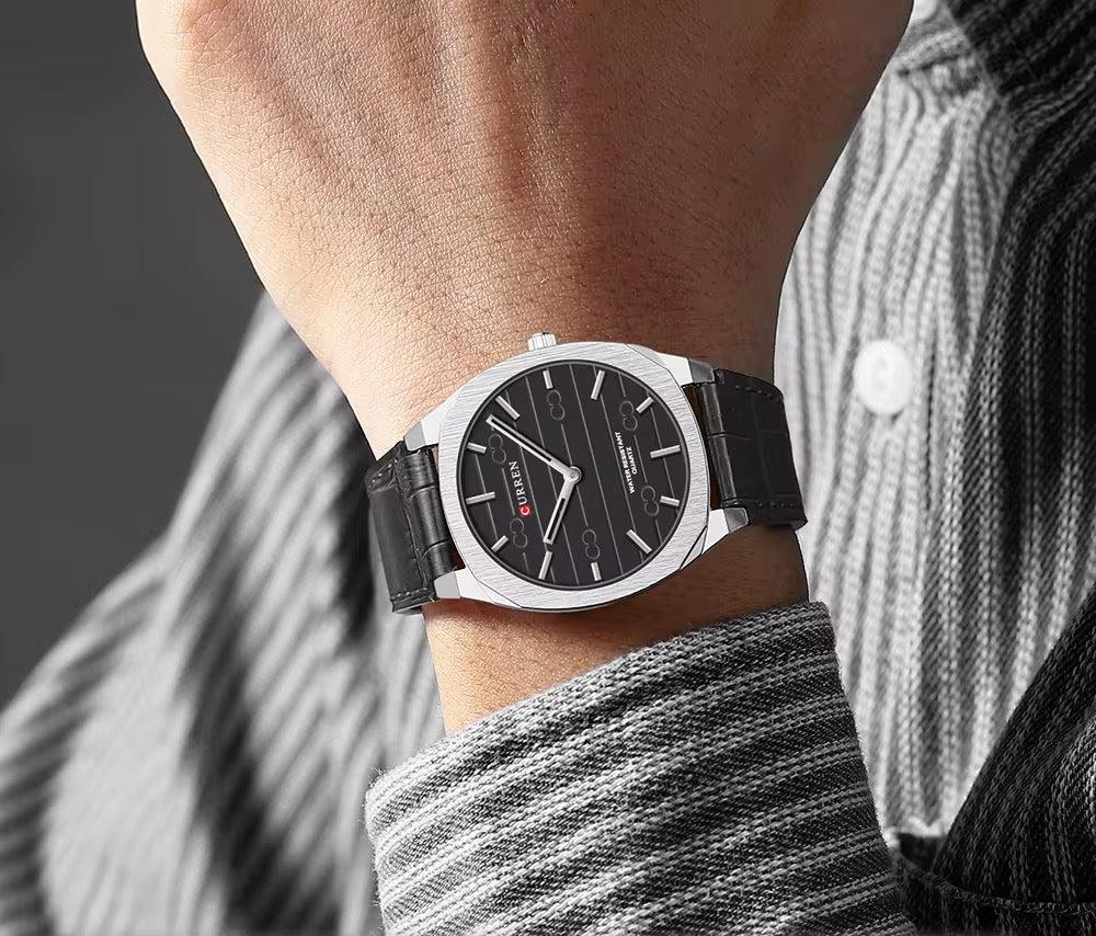 Reloj de Hombre Curren 8480+ Esfero Curren+ Bolsa de Regalo
