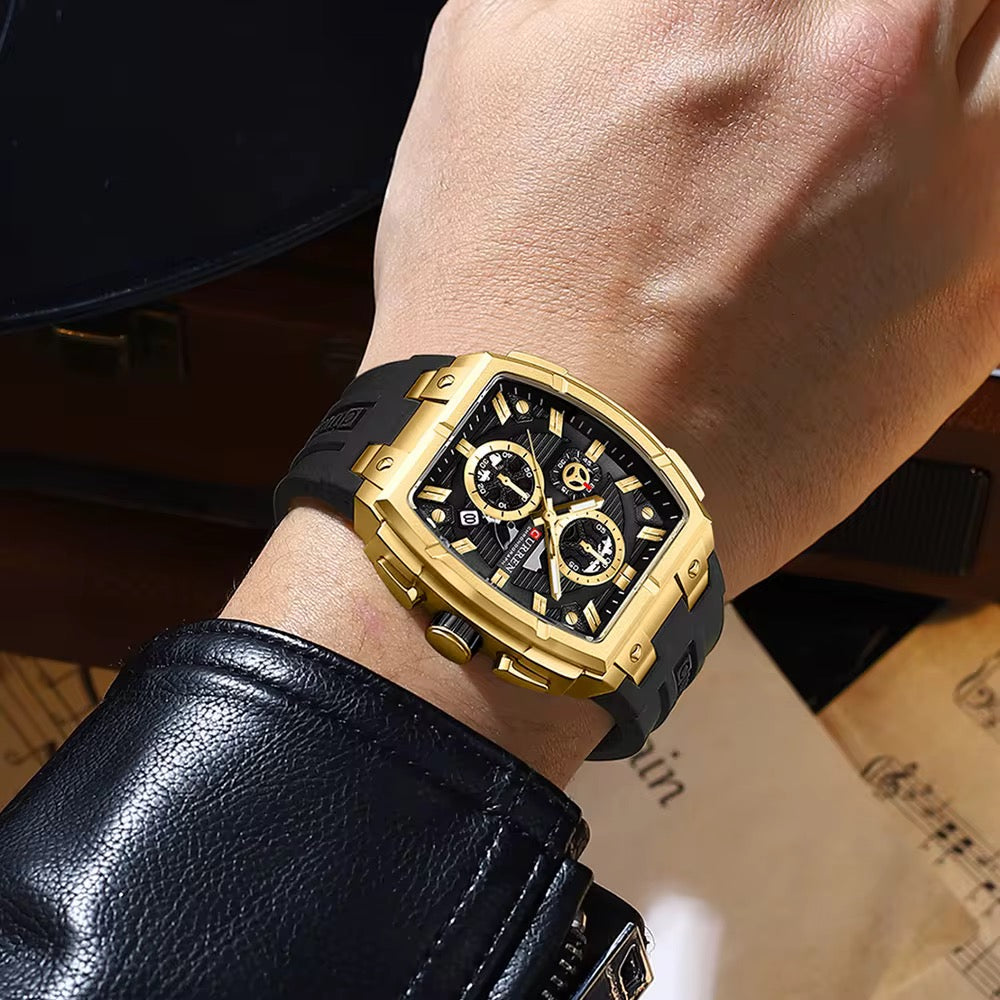Reloj de Hombre Curren 8488 + Esfero Curren+ Bolsa de Regalo