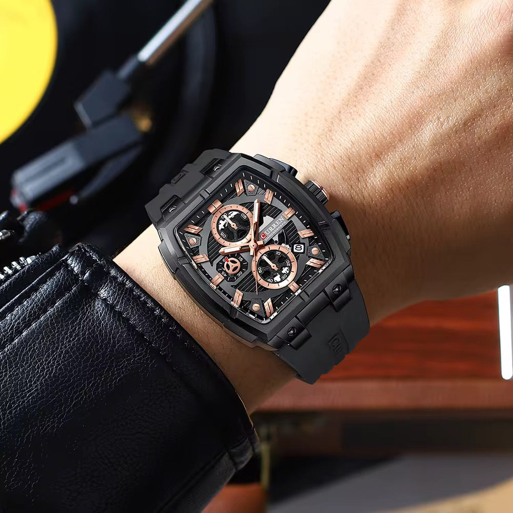 Reloj de Hombre Curren 8488 + Esfero Curren+ Bolsa de Regalo