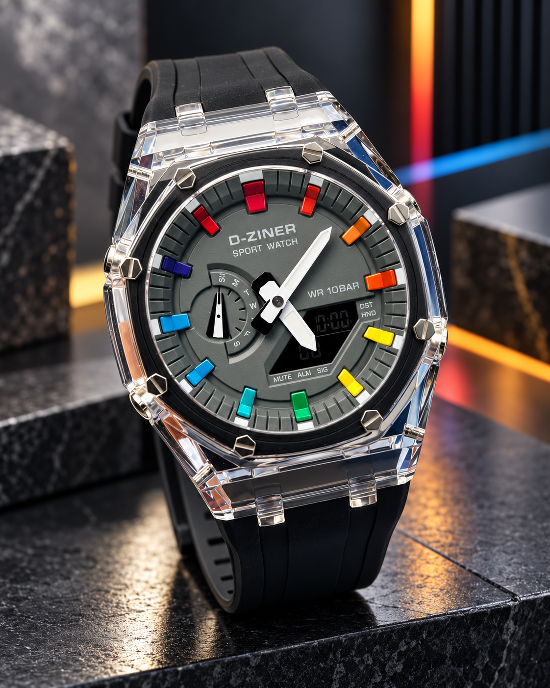 ⌚ Reloj Deportivo D-ZINER – Estilo Moderno y Energía de Colores✅